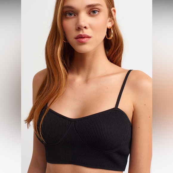 Knit Bustier with strap adjustment ring brand new - Picture 3 of 12